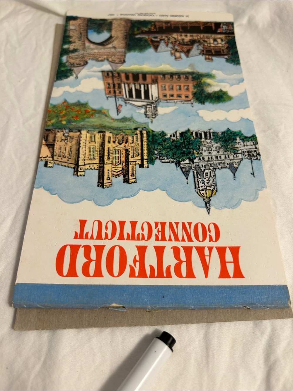 MCM Vintage Hartford Connecticut Notepad Vagabond 24 CT tourist stationery paper - Picture 13 of 17